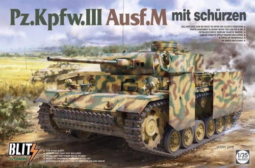 Przejdź do produktu TAKOM 8002 - 1:35 Pz.Kpfw.III Ausf.M mit Schürzen