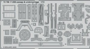 EDUARD 72700 - 1:72 F-35B canopy & undercarriage