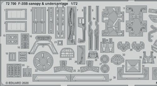Przejdź do produktu EDUARD 72700 - 1:72 F-35B canopy & undercarriage