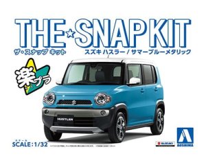 AOSHIMA 05833 - 1:32 Suzuki Hustler - Blue Snapkit
