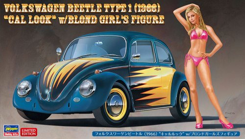 Przejdź do produktu HASEGAWA SP445 52245 - 1:24 Volkswagen Beetle Type 1 (1966) "Cal Look" w/Blond Girl's Figure