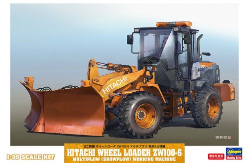 Przejdź do produktu HASEGAWA 66102 - 1:35 Hitachi Wheel Loader ZW100-6 Multiplow (Snowplow)