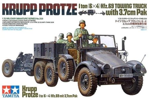 Przejdź do produktu TAMIYA 35259 - 1:35 Krupp Towing Truck w/37mm Pak