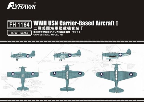 Przejdź do produktu FLYHAWK 1164 - 1:700 WWII USN Carrier-based Aircraft I