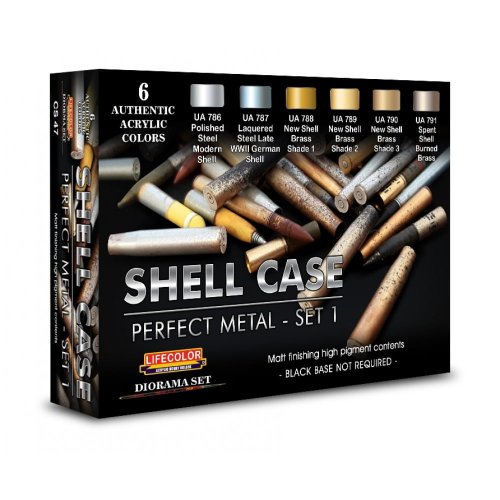 Przejdź do produktu LIFECOLOR CS 47 - Shell Case - Perfect Metal - Set 1