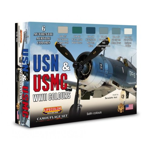 Przejdź do produktu LIFECOLOR CS 46 - USN & USMC WWII Camouflage Set