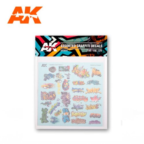 Przejdź do produktu AK INTERACTIVE 9091 - Kalkomanie Assorted Graffiti