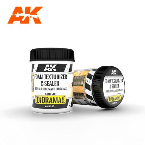 Przejdź do produktu AK INTERACTIVE 8039 - Foam Texturizer & Sealer 250 ml - For Buildings and Dioramas
