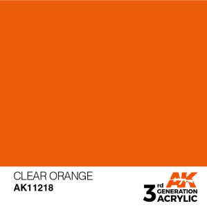 AK Interactive 11218 - Farba akrylowa Clear Orange 17ml