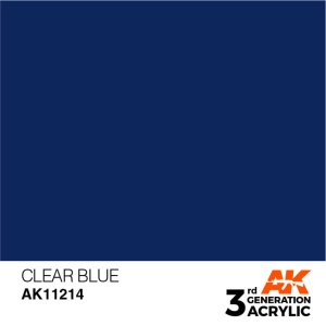 AK Interactive 11214 - Farba akrylowa Clear Blue 17ml