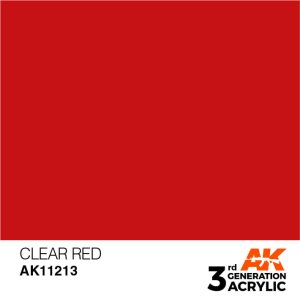 AK Interactive 11213 - Farba akrylowa Clear Red 17ml