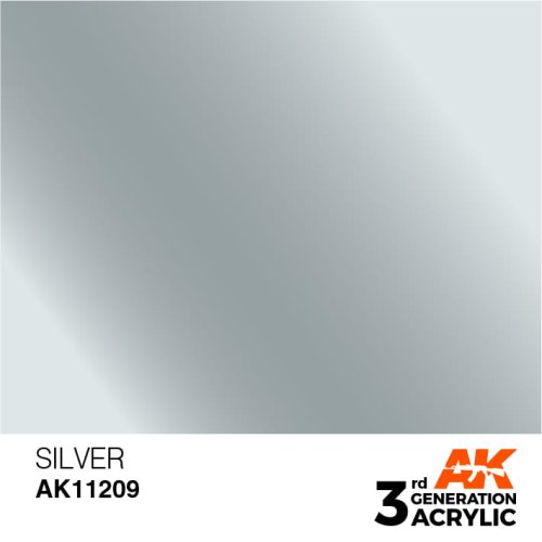 Przejdź do produktu AK Interactive 11209 - Farba akrylowa Silver 17ml