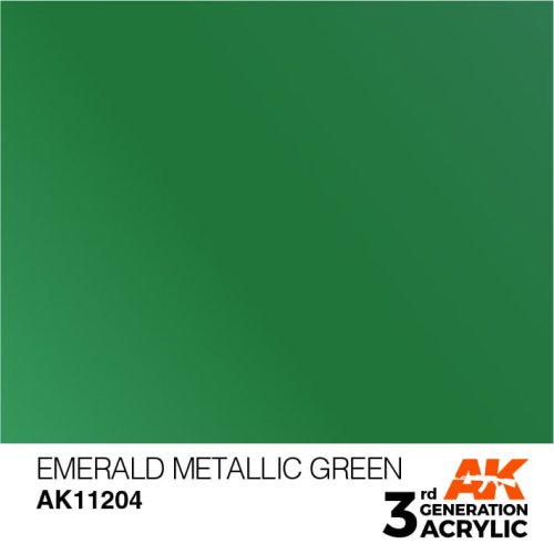 Przejdź do produktu AK Interactive 11204 - Farba akrylowa Emerald Metallic Green 17ml