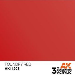 AK Interactive 11203 - Farba akrylowa Foundry Red 17ml