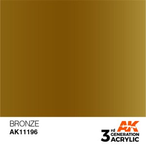 AK Interactive 11196 - Farba akrylowa Bronze 17ml