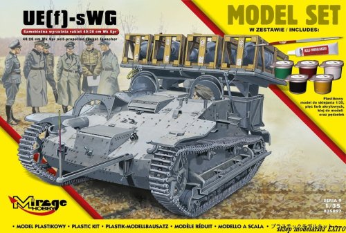 Przejdź do produktu MIRAGE 835097 - 1:35 UE(f)-sWG Samobieżna Wyrzutnia Rakiet 40/28 cm Wk Spr - Model Set