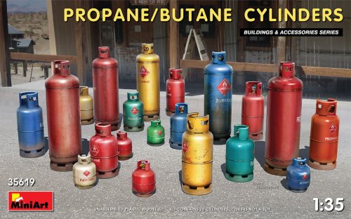 Przejdź do produktu MINIART 35619 - 1:35 Propane/Butane Cylinders