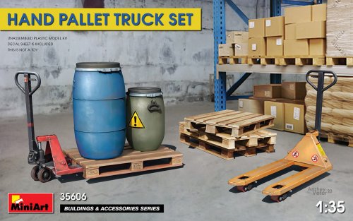 Przejdź do produktu MINIART 35606 - 1:35 Hand Pallet Truck set