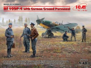 ICM 48805 - 1:48 Messerschmitt Bf 109F-4 with German Ground Personnel