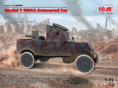 Przejdź do produktu ICM 35669 - 1:35 Model T RNAS Armoured Car