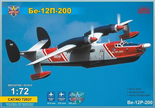 Przejdź do produktu MODELSVIT 72037 - 1:72 Beriev Be-12P-200 Experimental firefighting flying boat