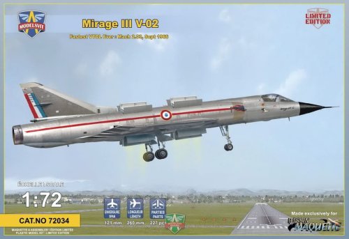 Przejdź do produktu MODELSVIT 72034 - 1:72 Mirage III V-02 VTOL