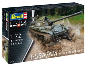 REVELL 03328 - 1:72 T-55A/AM with KMT-6 / EMT-5