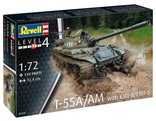 Przejdź do produktu REVELL 03328 - 1:72 T-55A/AM with KMT-6 / EMT-5