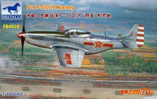 Przejdź do produktu BRONCO FB 4010 - 1:48 PLA P-51D/K Mustang