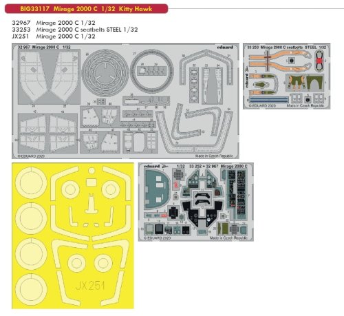 Przejdź do produktu EDUARD BIG33117 - 1:32 Mirage 2000 C