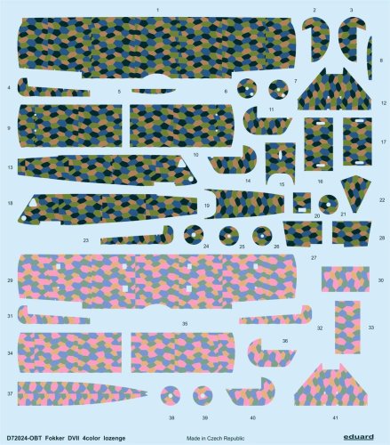 Przejdź do produktu EDUARD D72024 - 1:72 Fokker D.VII 4color lozenge