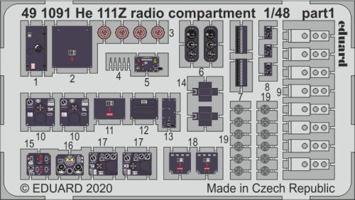 Przejdź do produktu EDUARD 491091 - 1:48 He 111Z radio compartment