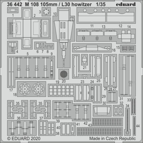 Przejdź do produktu EDUARD 36442 - 1:35 M 108 105mm / L30 howitzer