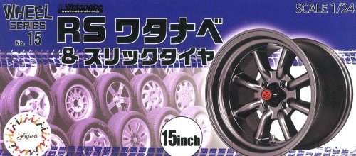 Przejdź do produktu FUJIMI 193564 - 1:24 Wheel-15 RS Watanabe & Slick Tire 15inch