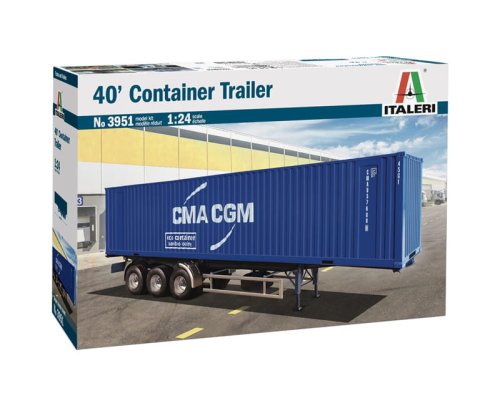Przejdź do produktu ITALERI 3951 - 1:24 40' Container Trailer