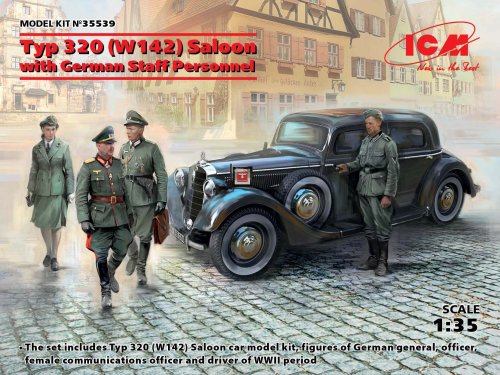 Przejdź do produktu ICM 35539 - 1:35 Typ 320 (W142) Saloon with German Staff Personnel