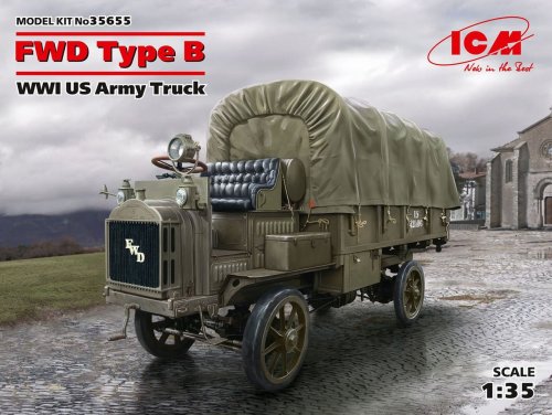 Przejdź do produktu ICM 35655 - 1:35 FWD Type B WWI US Army Truck