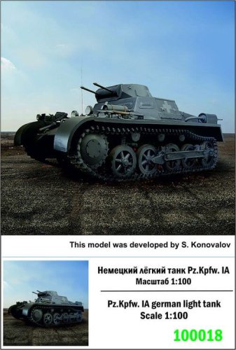 Przejdź do produktu ZEBRANO Z100-018 - 1:100 Pz.Kpfw IA German Light Tank