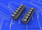 EDUARD 648099 - 1:48 Spitfire exhaust stacks fishtail