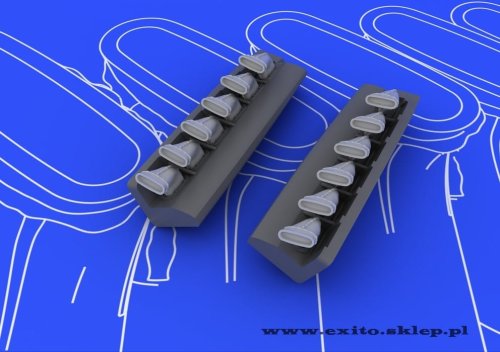 Przejdź do produktu EDUARD 648099 - 1:48 Spitfire exhaust stacks fishtail