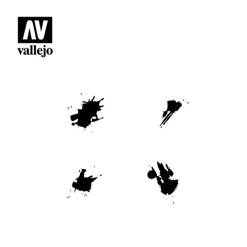 Przejdź do produktu VALLEJO ST-TX004 - 1:35 Petrol Spills stencil