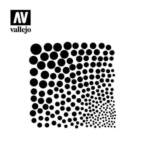 Przejdź do produktu VALLEJO ST-SF002 - Circle Textures stencil