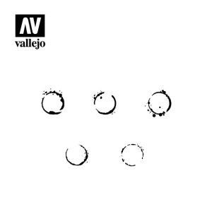 VALLEJO ST-AFV002 - 1:35 Drum Oil Markings stencil