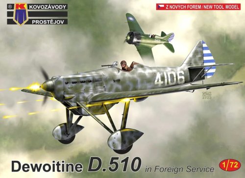 Przejdź do produktu KOVOZAVODY 0185 - 1:72 Dewoitine D.510 - in Foreign Service