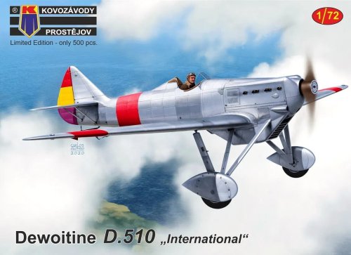 Przejdź do produktu KOVOZAVODY 0180 - 1:72 Dewoitine D.510 - International
