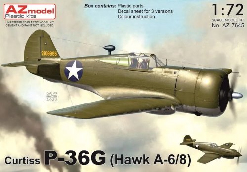 Przejdź do produktu AZ MODEL AZ 7645 - 1:72 Curtiss P-36G (Hawk A-6/8)