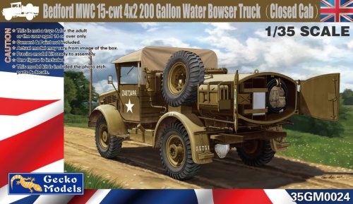 Przejdź do produktu GECKO MODELS 35GM0024 - 1:35 Bedford MWC 15-cwt 4x2 200 Gallon Water Bowser Truck Closed Cab