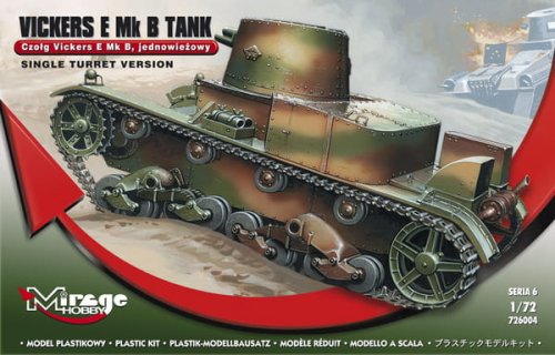 Przejdź do produktu MIRAGE 726004 - 1:72 Czołg Vickers E Mk B
