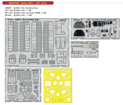 Przejdź do produktu EDUARD BIG49263 - 1:48 Spitfire Mk.I