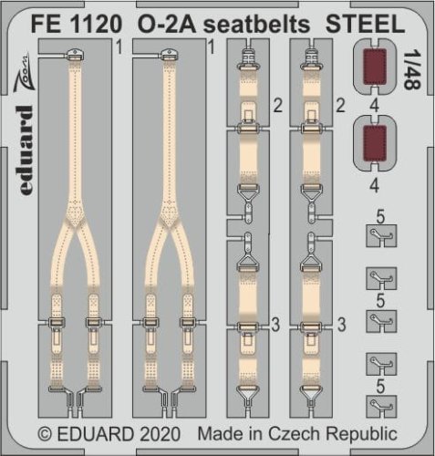 Przejdź do produktu EDUARD FE1120 - 1:48 O-2A seatbelts - Steel